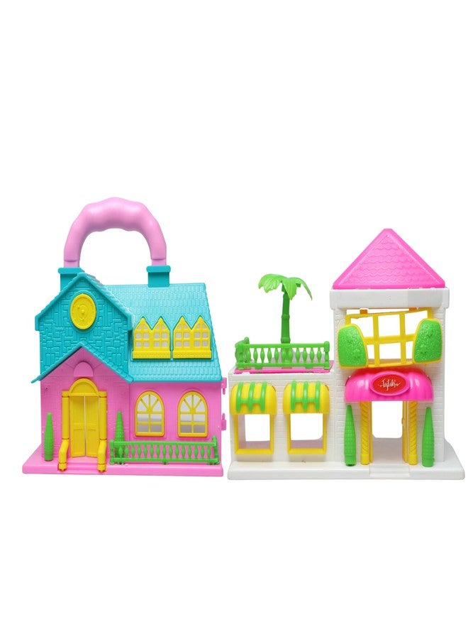 MABLE Doll House for Girls, Big Size Dollhouse Play Set for Girls, Doll House with Furniture Set for Childrens, Ideal Gift for Birthdays (Multi Color) - Image 1
